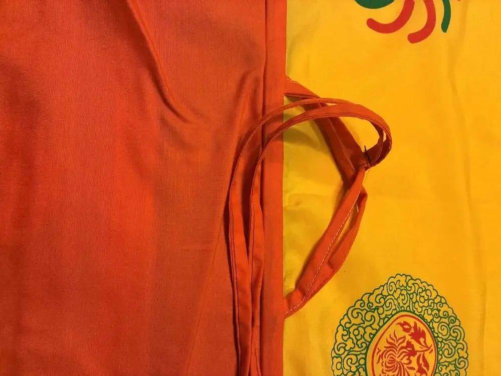 Tibetan Shakyamuni Buddha Silk Brocade Thangka Wall Hanging